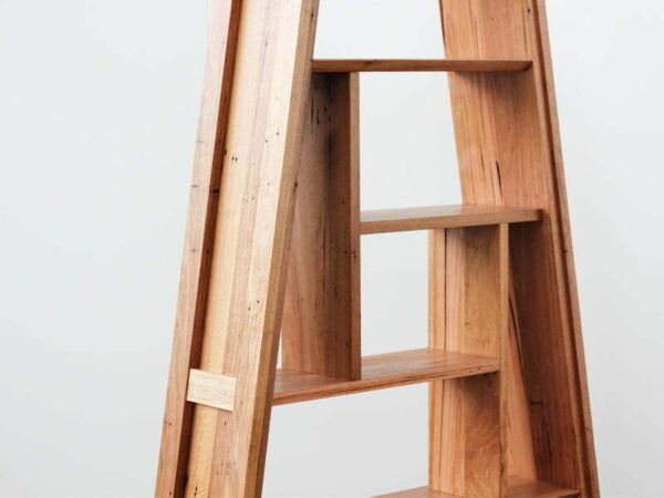Custom recycled timber bookshelf