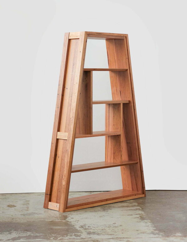 Custom timber bookshelf