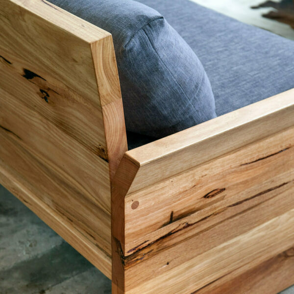 Timber sofa detail