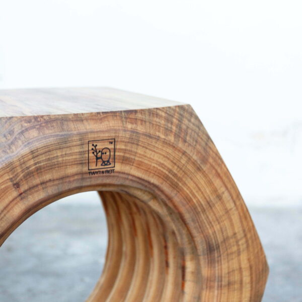 recycled pine sidetable