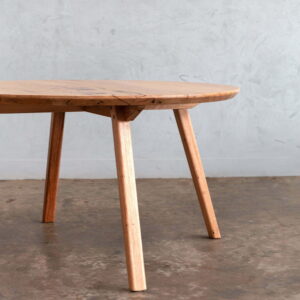 Recycled timber 4 seater round dining table
