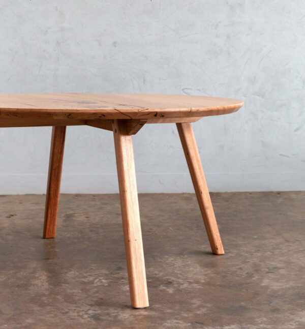 Recycled timber 4 seater round dining table