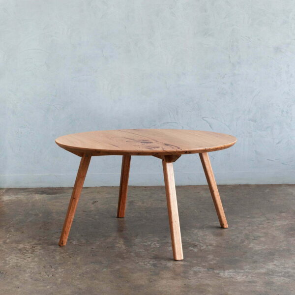 Round timber Messmate dining table