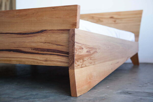 Timber Queen size bed detail