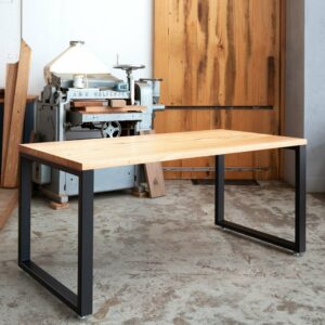 Yard Furniture timber desk with steel legs