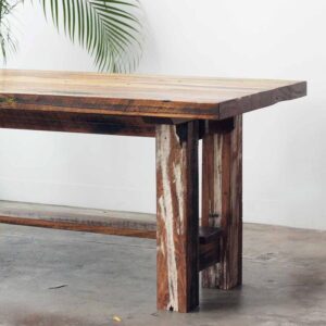 chunky standing dining bench