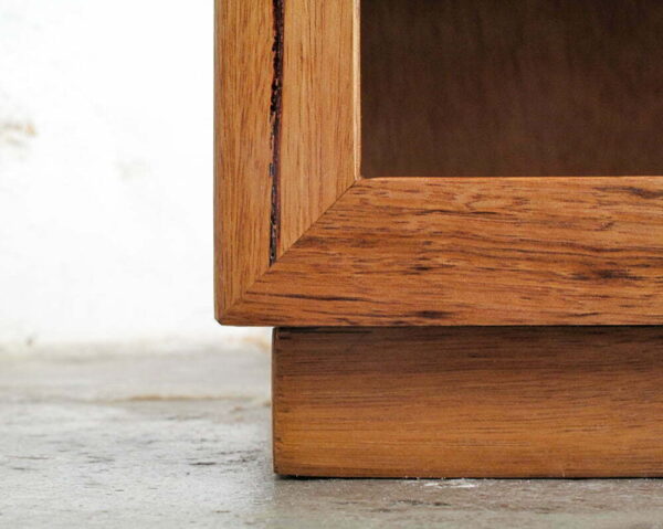 Classic bed side table timber detail