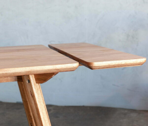 timber dining table extension