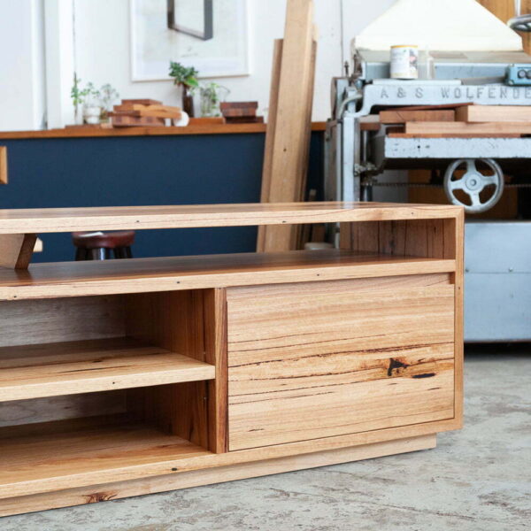 recycled timber entertainment unit