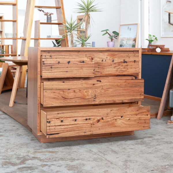 Recycled timber bedroom tallboy