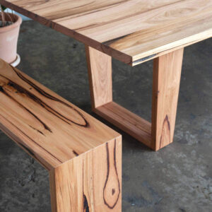 Timber Dining Table with bench in Preston