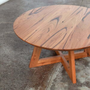round timber coffee table