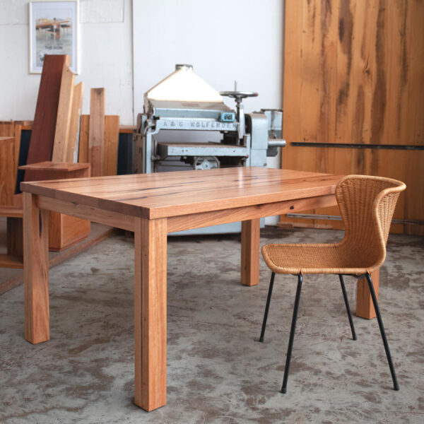 Classic timber dining table and chair