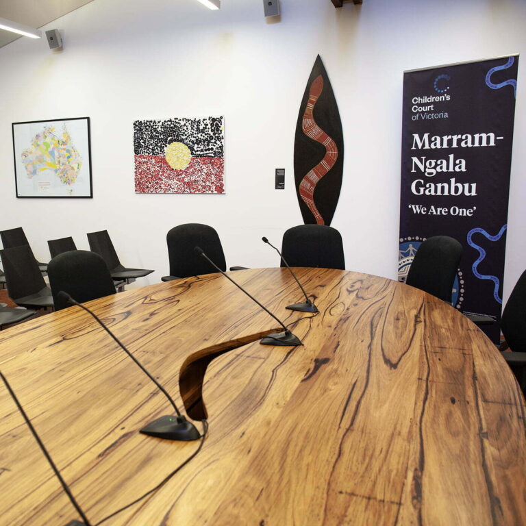 recycled Messmate Koori court table