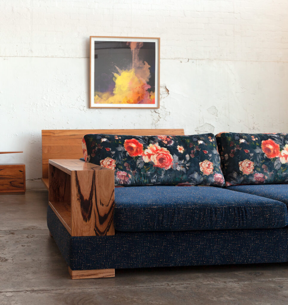 3 seater custom made upholstered sofa in Melbourne
